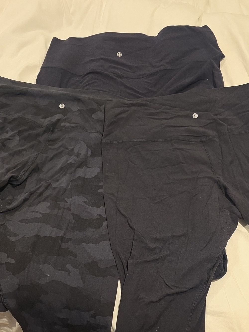 lululemon athletica Black & Charcoal Camouflage Leggings Bundle